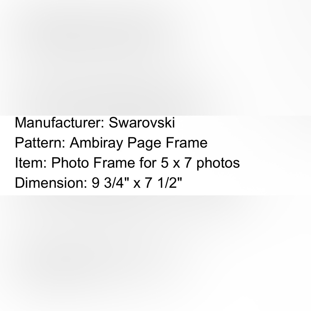 Swarovski Silver Picture Frame 5x7 - Picture 2 of 6